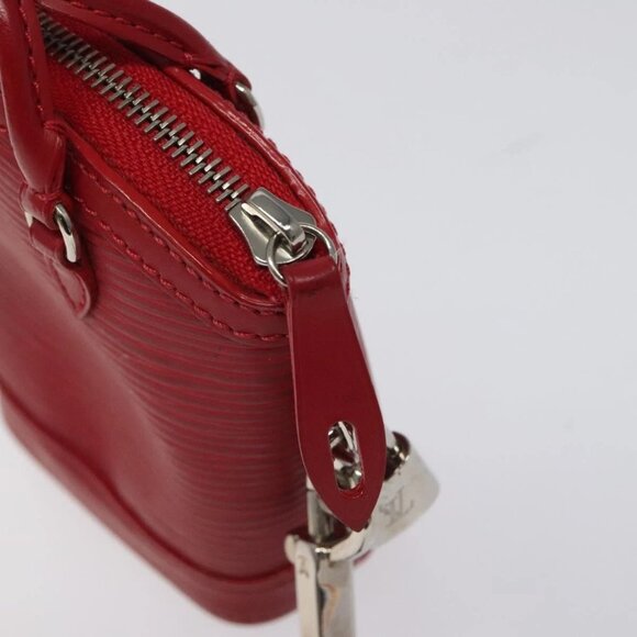 LOUIS VUITTON Epi Mini Lockit Charm Red M6001J LV Auth - Picture 9 of 14